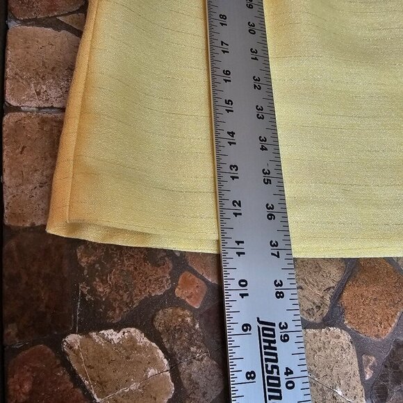 Antonio Melani Yellow and Silver Classic Sleeveless Dress with Belt, Size Medium - Picture 11 of 13